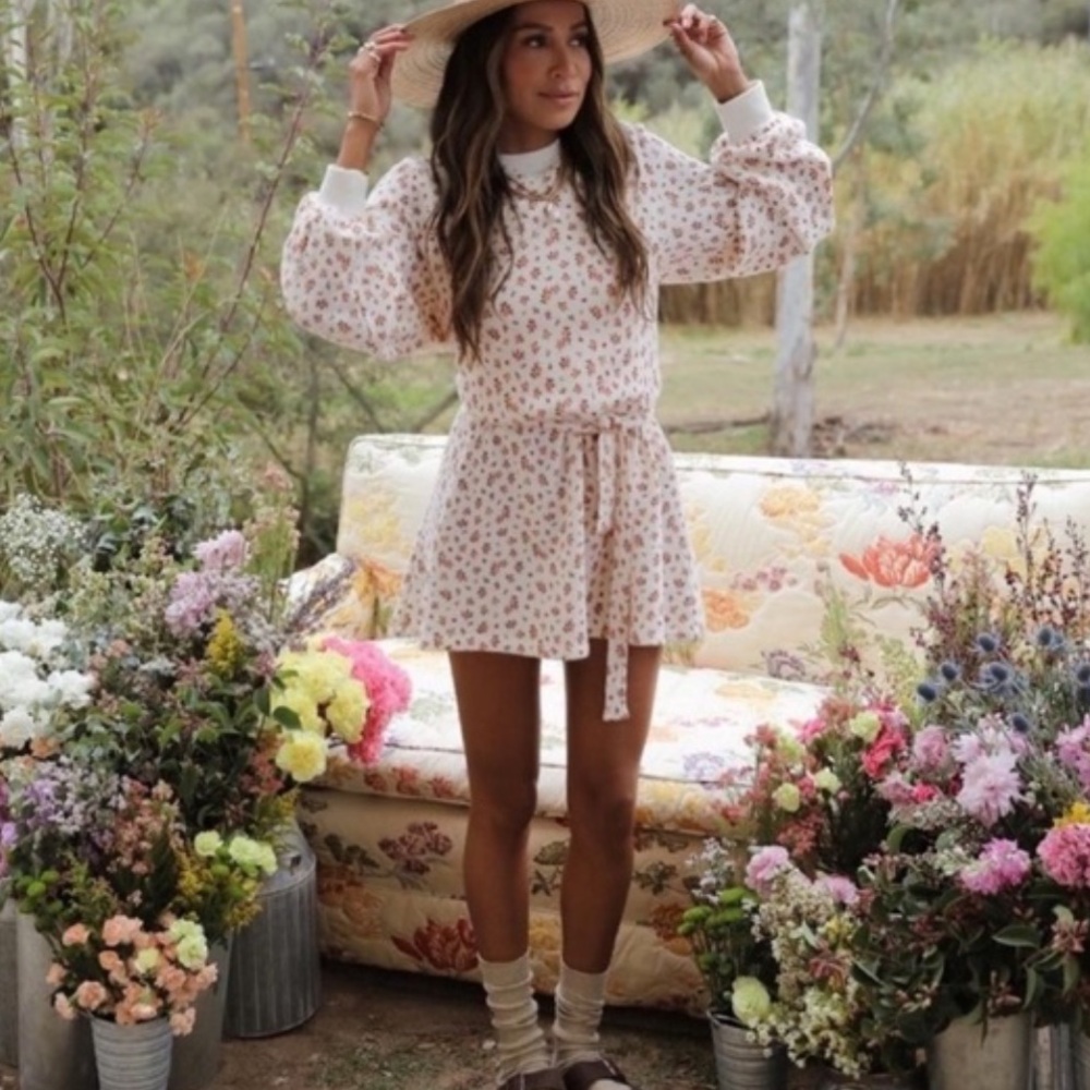 Sincerely Jules Bandier Dahlia Floral Sweatshirt